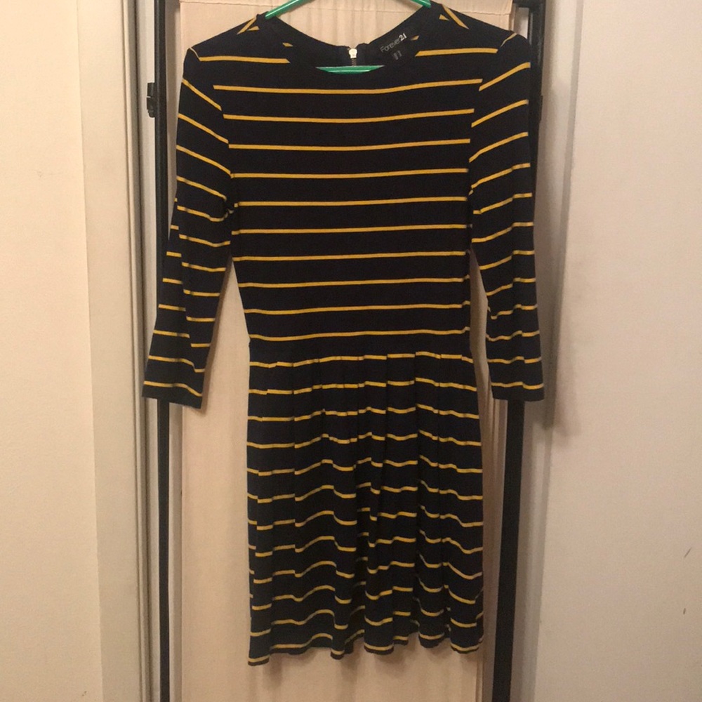 schoolgirl dress with gold zipper on back